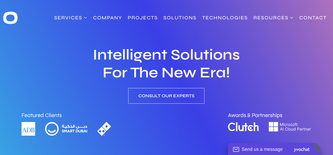 a snapshot of the company mentioned under the list of top best ai development companies in the world